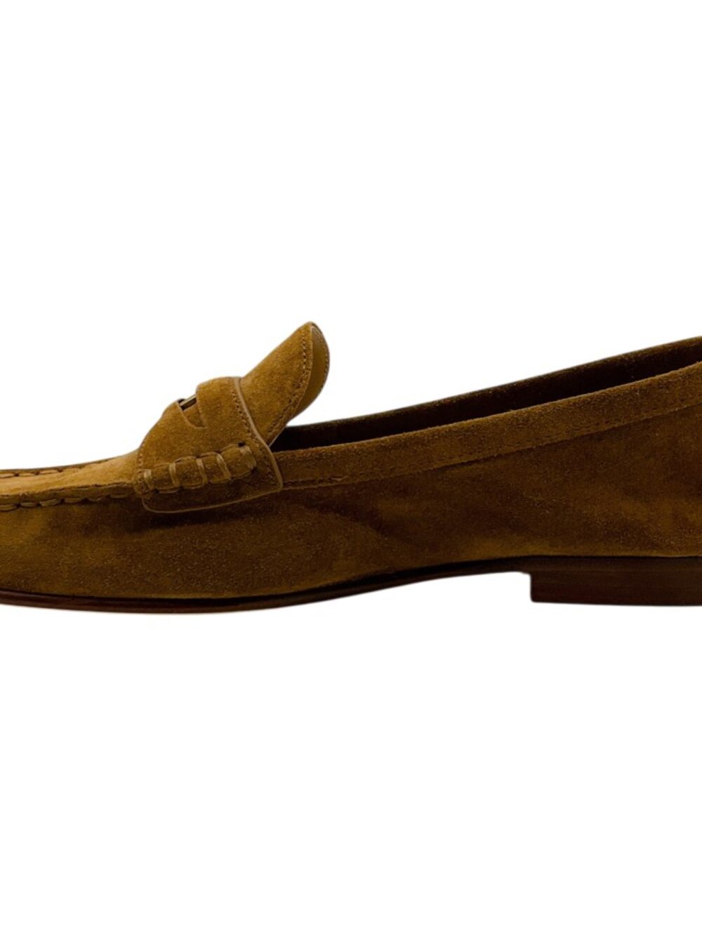 Veronica Beard Hazelwood Brown Suede Penny Loafers - Picture 3 of 8